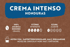 Café Royal Crema Intenso Honduras – 100% Arabica Kaffeebohnen, aromatisch-intensiv, dunkle Röstung, Stärke 4/5, Fairtrade, 500 g ganze Bohnen