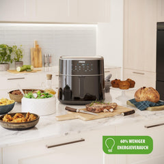 Princess Digital Hot Air Fryer - Capacitate variabilă a vasului - 8 litri maxim - 6 programe presetate Electrocasnice Naty Shop
