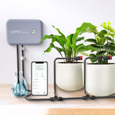 Sistem automat de udare WiFi pentru interior – Sistem inteligent de irigare prin picurare cu control prin aplicație, computer de udare pentru 10 plante de apartament, udare de sărbători și udare a plantelor (Gri)