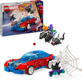 LEGO | Marvel Spider-Mans Rennauto & Venom Green Goblin - Spidey Spielzeug für Rollenspiele mit Superhelden Figuren und baubarem Auto - Geschenk für Kinder - Jungen und Mädchen ab 7 Jahren 76279