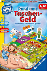 Ravensburger 24996 - Totul despre banii de buzunar - Joacă-te și învață pentru copii, joc educativ pentru copii cu vârste între 6 și 10 ani, învățare prin joc pentru 2-4 jucători