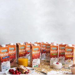 Natumi Bio Haferdrink Glutenfrei, 8 x 1L - Naturland zertifiziert, Laktosefrei, Glutenfrei, Ohne Zuckerzusatz, Bio, Vegan, Hergestellt mit deutschem Hafer, Milchfreie milchfreie Alternative