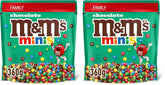 M&M's Chocolate Minis, Ciocolată, 1 x 324g, Linte cu ciocolată (324g) (Pachet de 2)