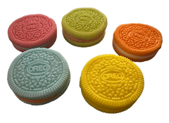 Set 5 decoratiuni comestibile din zahar, Oreo Decoratiuni din Pasta de Zahar Nati Shop