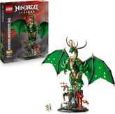 LEGO NINJAGO Wächterdrache Bauset - Mit Drachenfigur, Meister Wu Minifigur & Ständer – Bauspielset für Jungen ab 14 Jahren & Teenager 71847
