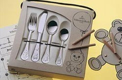 Villeroy And Boch Set de tacâmuri pentru copii Teddy 4 piese, oțel inoxidabil 18/10 Bucatarie Naty Shop