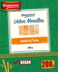 Tăiței Udon DIAMOND, preparare rapidă și ușoară, vegetarieni, vegani - 1 x 200 g