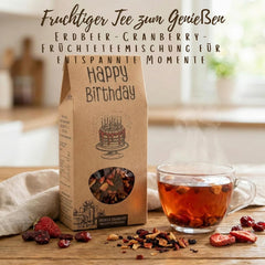 Genuss Set Mit Tee, Rosinen Mit Aroma Schokolade & Gewürzsalz - Geburtstagsgeschenk Für Frauen & Männer, Hochwertiges Geschenkset Mit Karte, Muttertag Geschenkbox Als Besondere Geschenkidee
