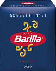 Paste Barilla Classic Gobbetti nr. 51 din grâu dur, întotdeauna al dente (1 x 500 g)