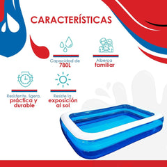 Piscină Jilong Giant 305x183x50 cm Piscină pentru familii Piscină pentru copii Piscină pentru copii