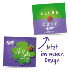 Praline Milka All the Best 10 x 110g, Praline fine din ciocolată cu lapte alpină cu umplutură de cremă de cacao (pachet de 2)