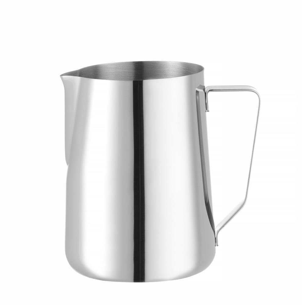 Cană multifuncțională HENDI, lavabilă în mașina de spălat vase, ulcior pentru lapte, ulcior pentru frișcă, 1,5 l, ø112 x (Î) 161 mm, oțel inoxidabil 18/10