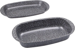 C|H|G Brotback- Und Bratenform Mit Deckel "Granito", Skandia Xtreme Plus: 4-Fach Antihaftbeschichtung in Granitoptik, 37 X 20 X 7 Cm, Made in Germany Matrite si tavi pentru copt Naty Shop