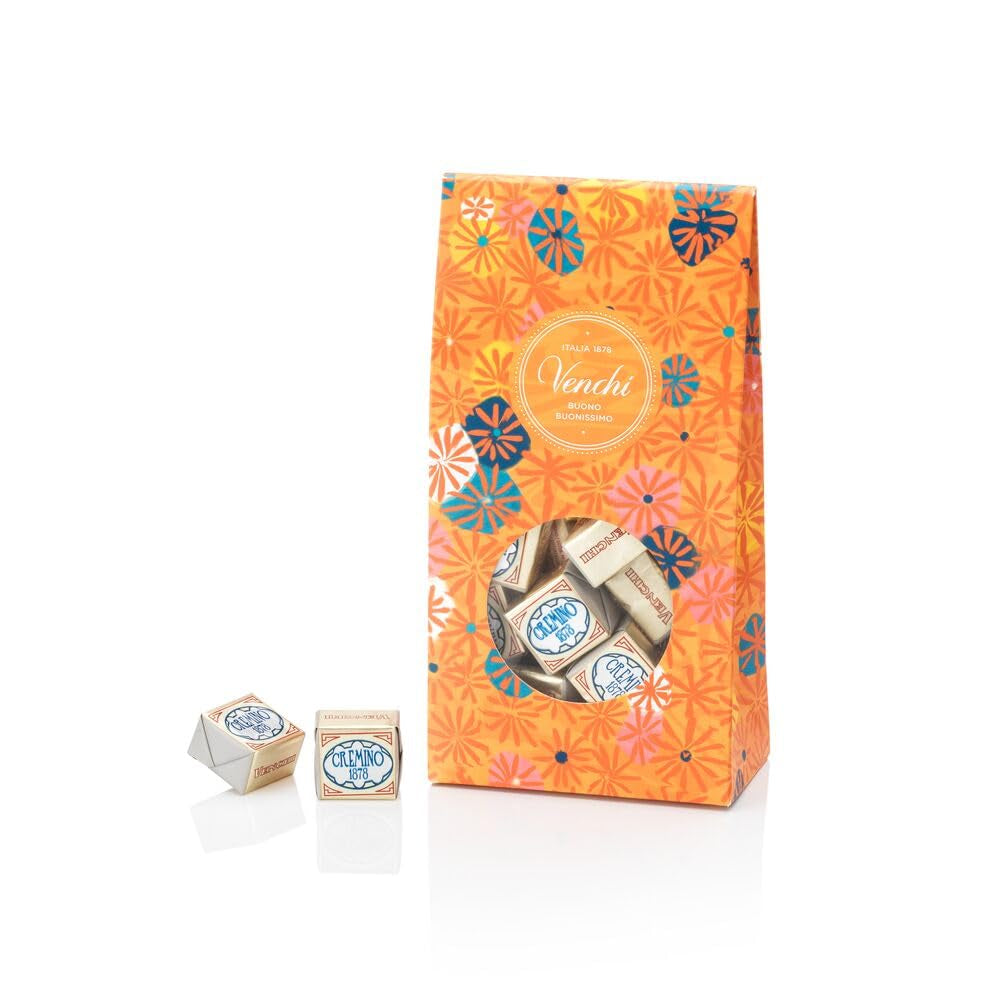 Venchi – Colecția Murrine – Cutie cadou cu ciocolată Cremino 1878, 300g – Cu alune de pădure IGP Piemont – Gianduia – Idee de cadou – Fără gluten