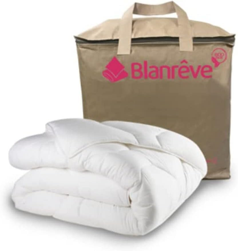 Blanrève - Cuvertură Aerelle Blue - Ultra moale - pufoasă și confortabilă - pentru pat dublu - ecologică - fibra de confort care este bună pentru oceane 240 X 220 Cm Plapumi si pilote Naty Shop Titlu implicit