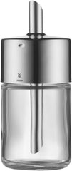 WMF Barista Zahăr Shaker 240g, Sticlă, Dozator de Zahăr, Oțel Inoxidabil Lustruit Cromargan, Ideal pentru Zahăr Alb/Brun, Cacao sau și ca Shaker pentru Mirodenii