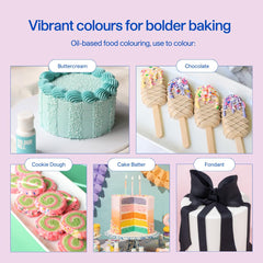 Colorant alimentar pe bază de ulei Colour Mill, amestec de ulei Merlot - Colorant alimentar pentru ciocolată, fondant, brioșe, prăjituri, copt, macaroane - Colorant alimentar pentru decorarea torturilor - 100 ml