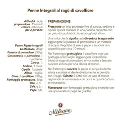 N°20 Penne Régate Intégrale Pâte 500 g - Lot de 6