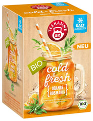 Teekanne Cold & Fresh BIO 4Er Mix - Cu noile sortimente lămâie-mentă, piersică-maracuja, portocală-rozmarin, grapefruit-mentă-ghimbir (4 X 45G)