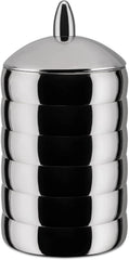 Alessi Kalistò 2 CB02 - Borcan de bucătărie din oțel inoxidabil 18/10 cu buton din aluminiu, 114 cl, argintiu Cutii depozitare alimente Naty Shop Kalisto 2