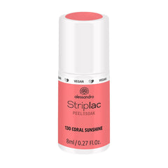 Oja UV alessandro Striplac Coral Sunshine – Delicată și de lungă durată – Îndepărtare ușoară datorită tehnologiei de îndepărtare – Vegană și cruelty-free – 8 ml