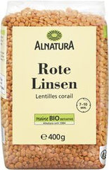 Linte roșie organică, 400 g