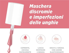 Oja Microblock 3 în 1, Îngrijirea unghiilor, Roz – Oja vindecătoare pentru unghii – Tratamentul unghiilor de la picioare – Întărirea unghiilor – Disponibil în 16 culori – 5 ml