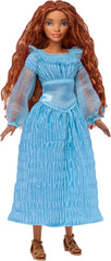 DISNEY Arielle, die Meerjungfrau - Menschliche Version im blauen Kleid mit beweglichen Gelenken und langem rotem Haar für endlosen Frisierspaß und abnehmbare Schuhe, für Kinder ab 3 Jahren, HLX09