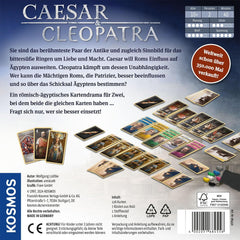 KOSMOS 684556 Caesar & Cleopatra, Joc de cărți strategic pentru 2 jucători cu vârsta de la 10 ani în sus, joc pentru adulți, joc de societate pentru 2 persoane