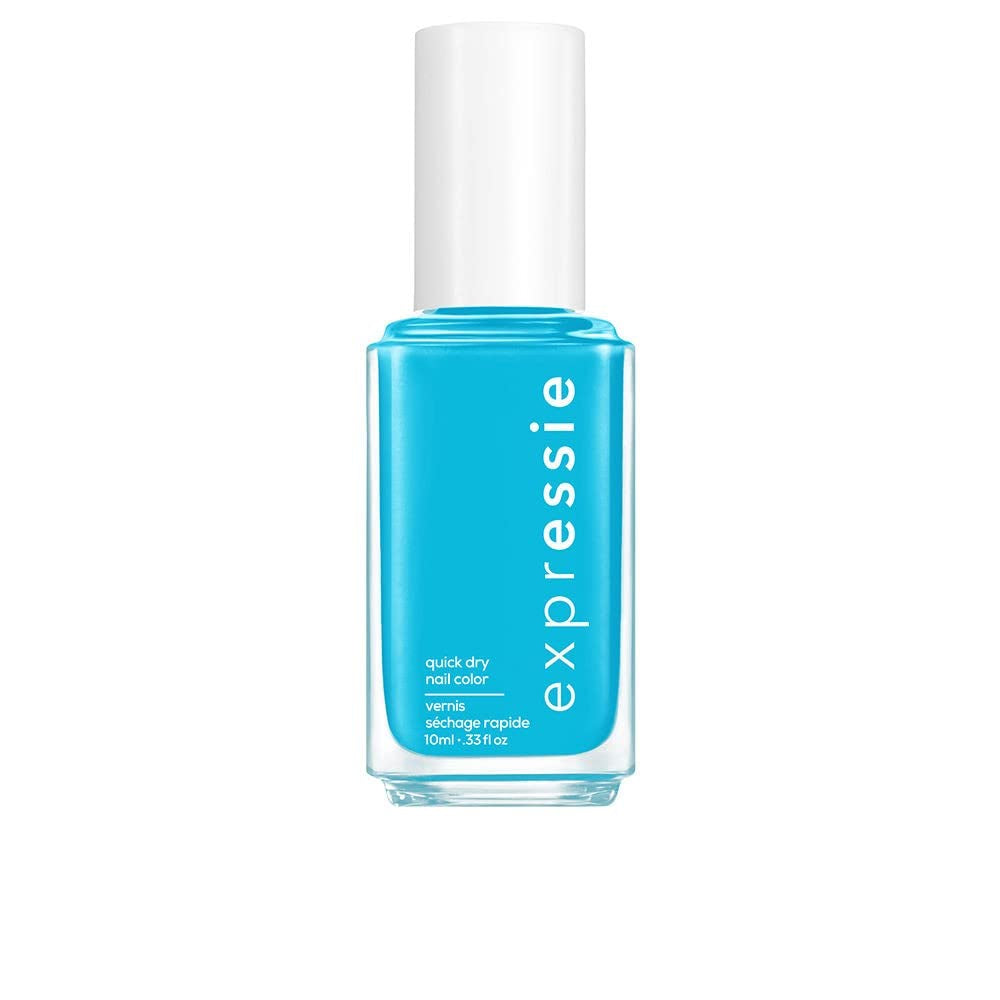 Oja Essie Expressie cu uscare rapidă în albastru, nr. 485, cuvântul pe stradă, formulă vegană fără ingrediente de origine animală.