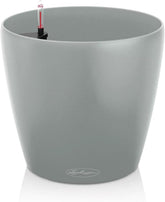Ghiveci LECHUZA Classico Color ECO 35 Gri Deschis cu Sistem de Udare și Indicator al Nivelului de Apă | Fabricat din Plastic 100% Reciclat | Finisaj Mat | Ø 34,5 x 32,5 cm | 18930