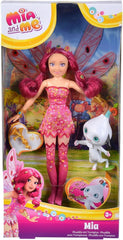 Simba 109483042 Păpușa Mia and Me, Phuddle cu Trumptus, Elf cu aripi și picioare mobile, 6 agrafe de păr, 2 brățări, vârste 3+, Multicolor, 23 cm