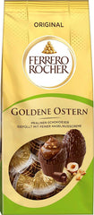 Ouă de ciocolată Ferrero Rocher 90g – Ciocolată cu lapte cu bucăți de alune și cremă fină de cacao cu alune – Ouă de Paște pentru cuiburi de Paște – Cadou de Paște – Ciocolată de Paște, Dulciuri de Paște