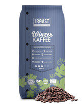 Blank Roast - BIO Winzer Kaffee 1000g - schonend mit Pfälzer Rebholz geröstet - ganze Kaffee-Bohnen aus Peru - 100% Arabica Röstung - schokoladig & nussig - säurearm