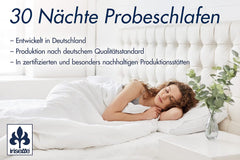 Pernă Irisette Body Contour 80X80 Cm cu husă detașabilă din microfibră moale, lavabilă până la 60°C, alb/albastru, certificată Oeko-Tex, produsă conform standardului de calitate german Perne standard Naty Shop