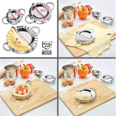 Formă pentru ravioli Westmark, Diametru: Ø 9,5 cm, Cu mânere practice, Oțel inoxidabil, Gina, Argintiu, 61362270
