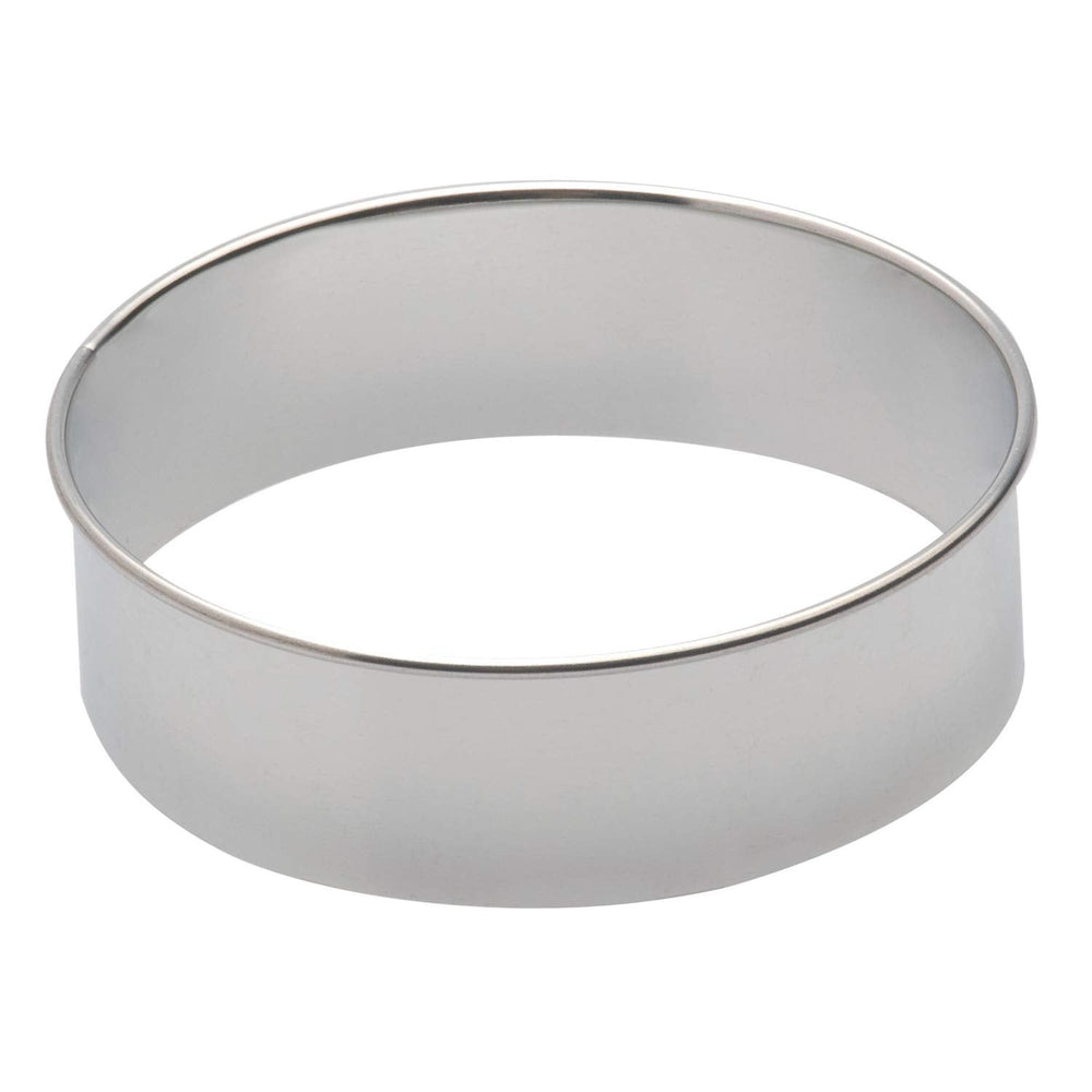 285565 Formă de biscuiți rotundă cu mâner, diametru 10 cm, înălțime 3 cm, 6 bucăți
