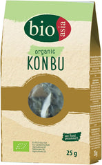 BIOASIA Bio Konbu, 100% natürliche Algen, ideal zur Aromatisierung von Suppen, Brühen & Aufgüssen, 1 x 25 g