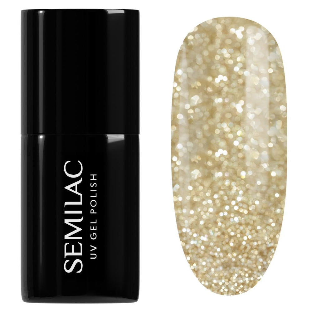 Oja UV Semilac 260 Light Gold 7ml Colecția Platinum