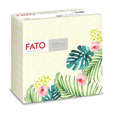 Fato - Șervețele din hârtie uscată, airlaid, efect textil, pachet cu 50 de șervețele, format 40X40 pliate în 4, Tropicana Decor