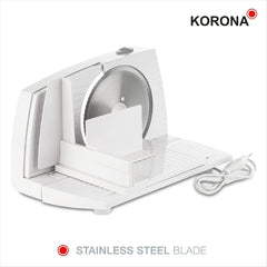 Korona 25500 Feliator multifuncțional, lățime de tăiere reglabilă, lamă din oțel inoxidabil Rasnite si Feliatoare Naty Shop