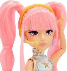 K-POP Idol Puppe Yuni Modepuppen K-Pop Moonlight-Stil, rosa geflochtenes Haar. 3 Accessoires zum Kreieren von Outfits Kinder ab 3 Jahren