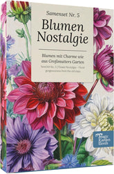 Semințe Magic Garden - Set de semințe Flower Nostalgia - 9 flori tradiționale de vară în stil grădină rustică - parfumate, colorate și nostalgice - Idee de cadou pentru iubitorii de grădină