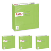 , Șervețele de hârtie de unică folosință, Ideal pentru prânzuri informale și bufete, Pachet de 50 șervețele, Dimensiune 33X33, 4 ori pliate, 2 straturi, Culoare verde măr, 100% hârtie din celuloză pură, FSC