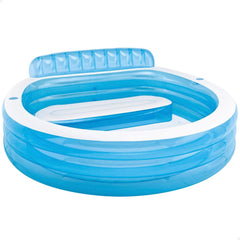 Intex 57190NP - Scaun gonflabil pentru piscină, vinil, multicolor, 229x218x79 cm