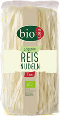 BIOASIA Tăiței de orez organici, tăiței asiatici din făină de orez 100% organică, fără gluten și vegani, 1 x 200 g