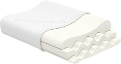 Pernă ergonomică Bonmedico Large - Pernă ortopedică de susținere a gâtului - Pernă de gât pentru dormit lateral, dormit pe spate - Pernă din spumă cu memorie - Pernă de dormit pentru adulți - Cadouri wellness Perne ortopedice cervicale Naty Shop Titlu implicit