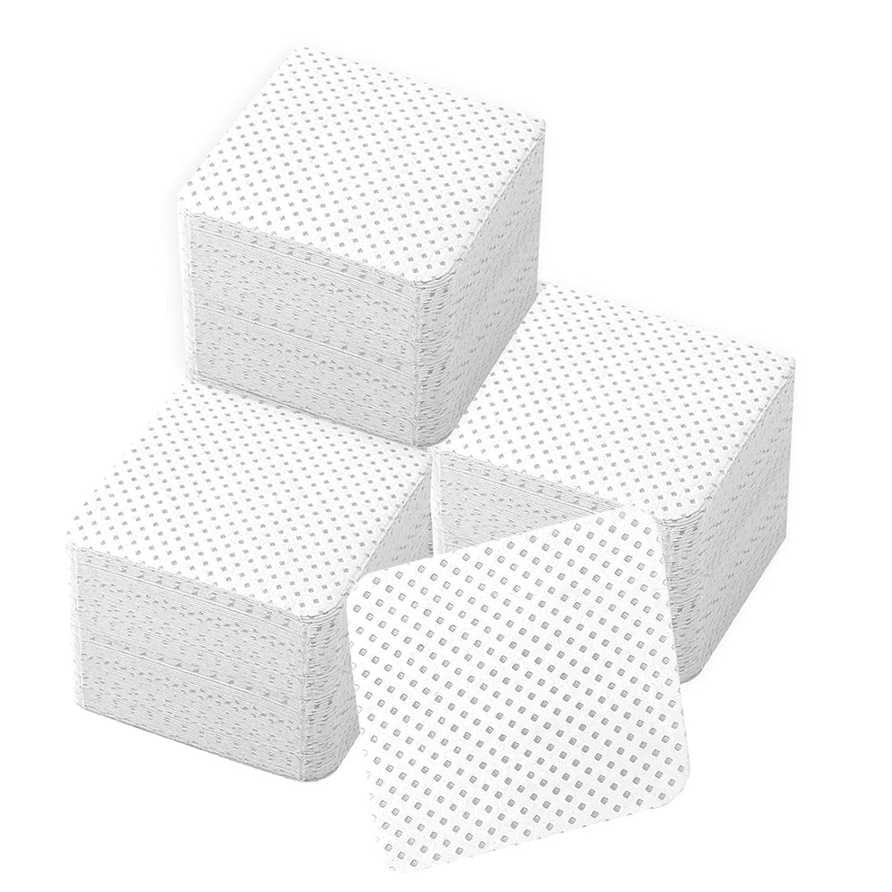 330 Stück Fusselfrei Nägel Wattepads, Fusselfreie Nageltücher, Nagel Wischtücher Wattepads, Nagellack Entfernen Für Cleaner Gelnägel Nail Wipes Pads (Weiß)
