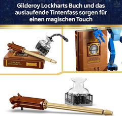 LEGO Harry Potter Wichtel - Dekofigur für Schlafzimmer oder Schreibtisch mit Gilderoy Lockharts Buch und Zauberstab - Merchandising -Geburtstagsgeschenk für Mädchen und Jungen ab 8 Jahren - 76461