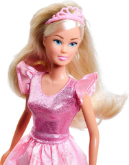 Simba Steffi Love Princess Diamond, Spielpuppe als Prinzessin mit magischer Schatztruhe, Zepter und Diamanten, 29cm, ab 3 Jahren